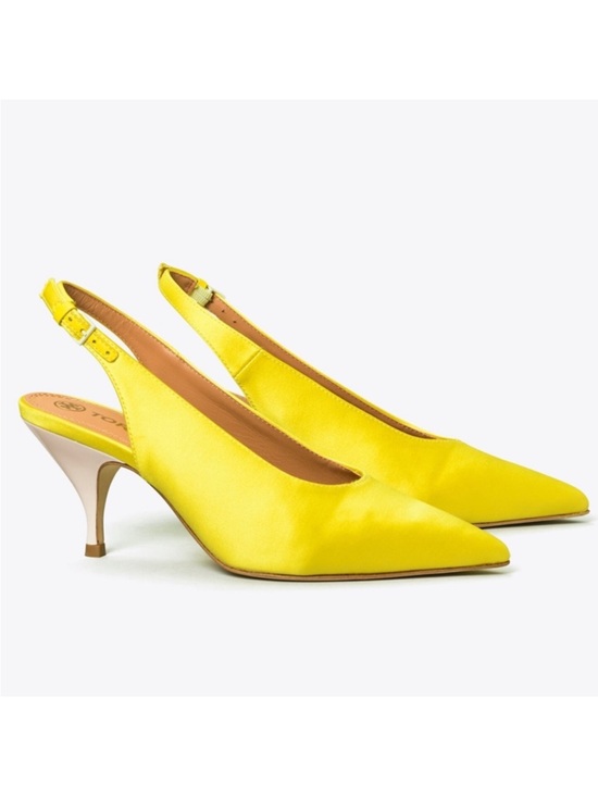 Tory Burch Shoes - Tory Burch Satin Slingback Pump